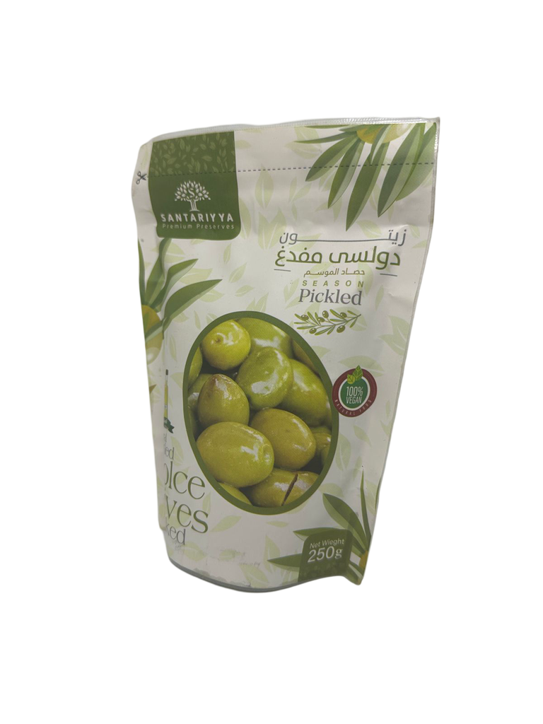 Cracked Dolce Olives Pouch 250g